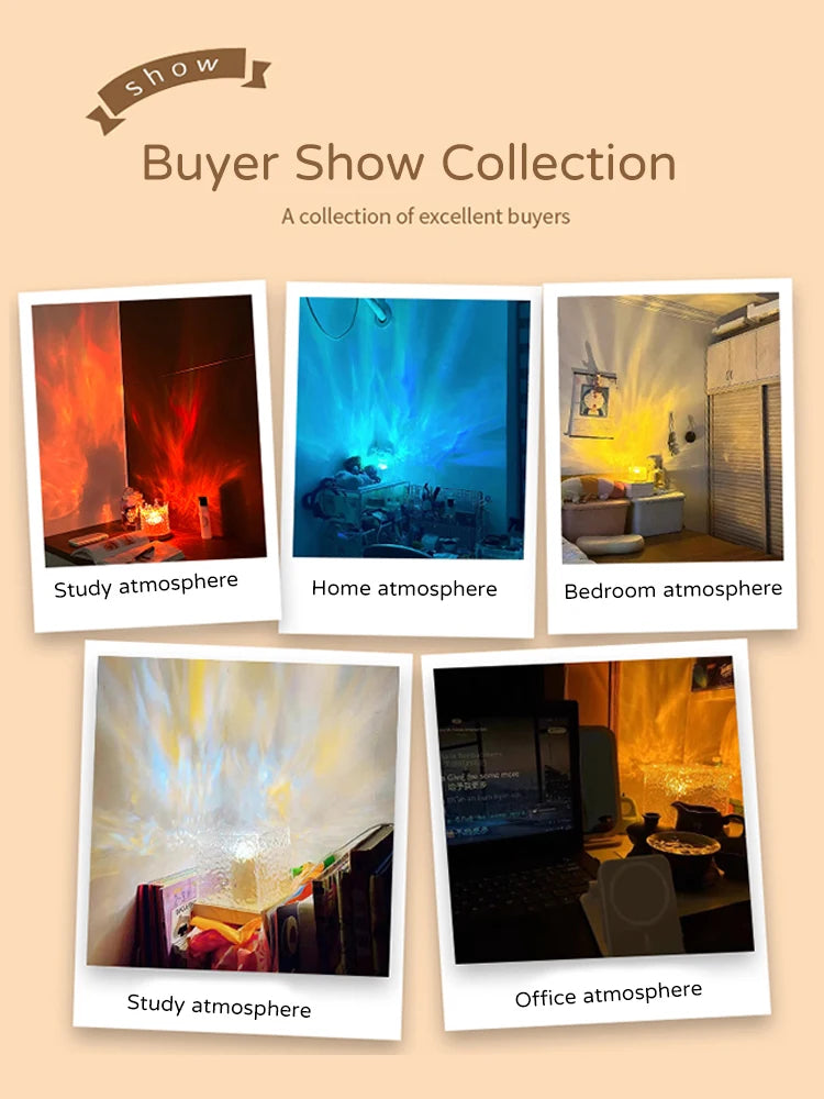 Norrsken - Projektorlampa med 16 färger