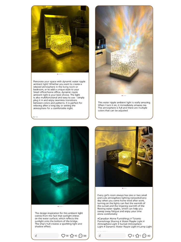 Norrsken - Projektorlampa med 16 färger