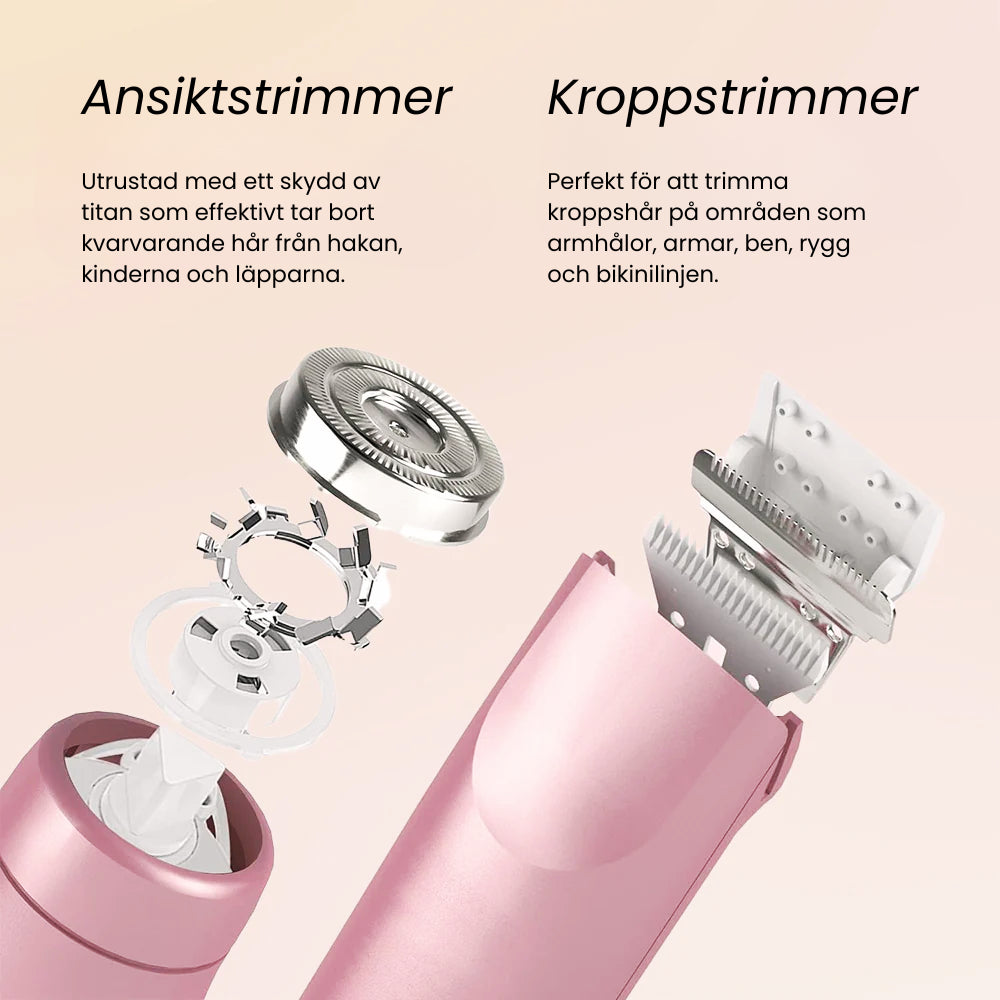 Silkeslen Pro – 2-i-1 Vattentät Elektrisk Rakapparat & Trimmer