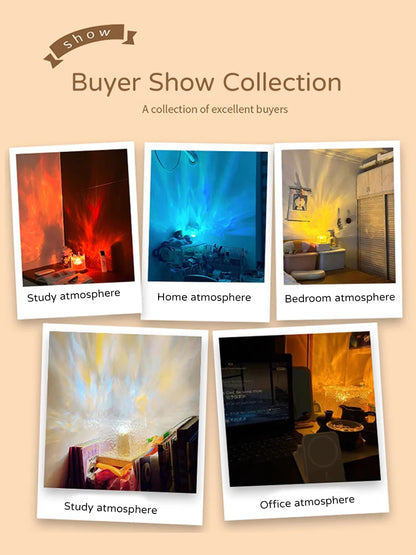 Norrsken - Projektorlampa med 16 färger