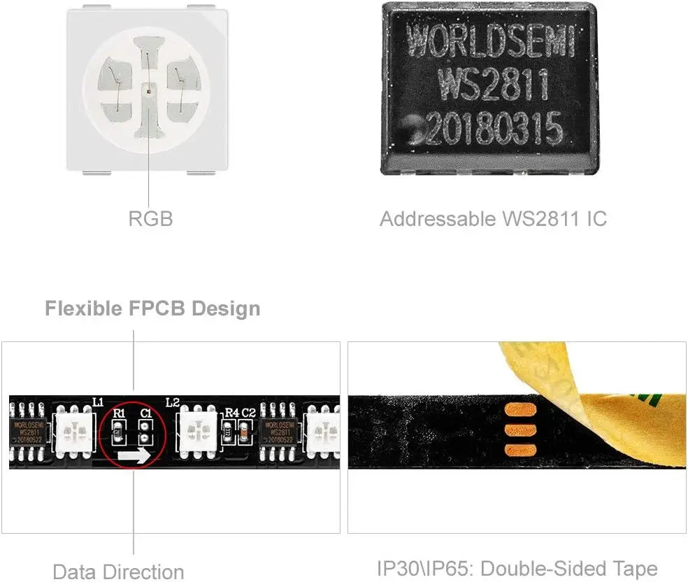 LED-slinga - Appstyrd med/utan Fjärrkontroll