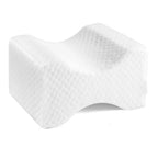 Vit ergonomisk stödkudde i memory foam för knän, bikakemönster, för bättre sömn